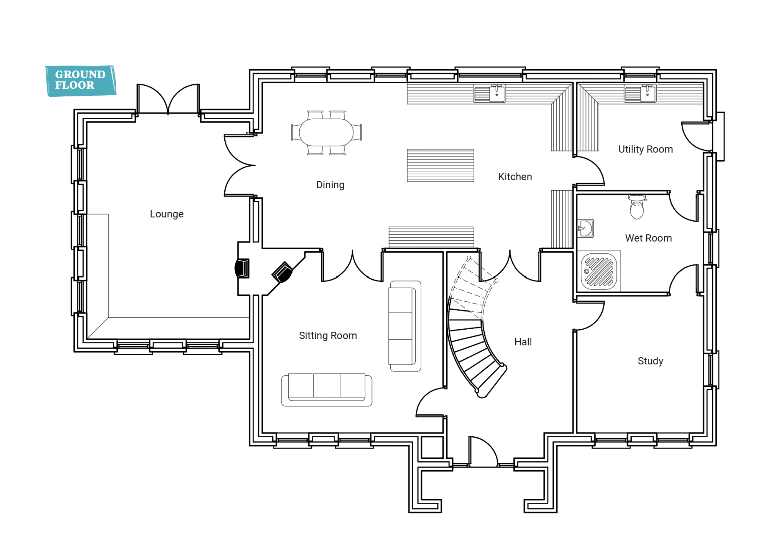 Built out of lengths of timber - Selfbuild