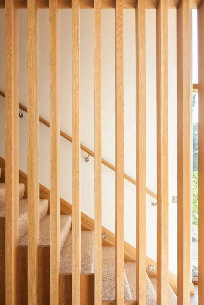 modern wood balustrade