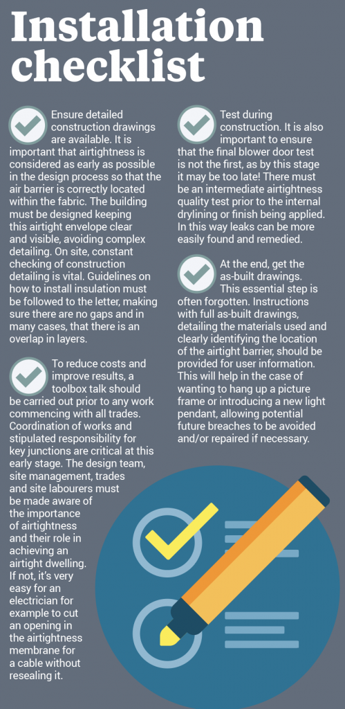 insulation airtightness watchpoints