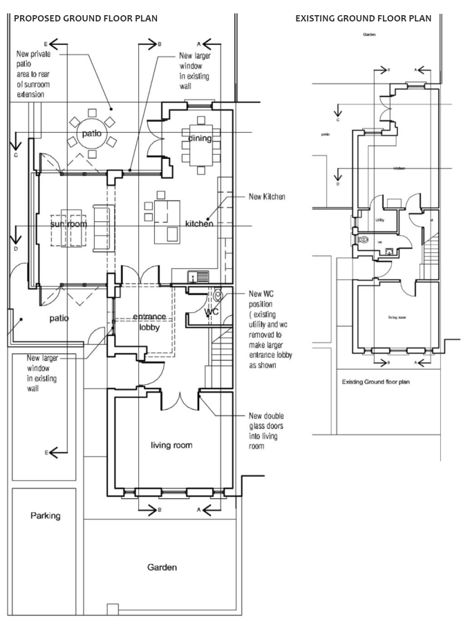 light filled renovation plans