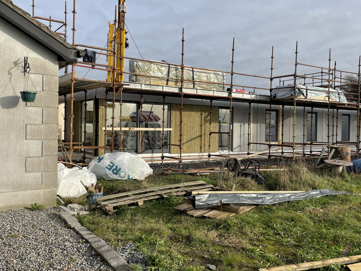 Timber Frame Extension In Co Laois Selfbuild