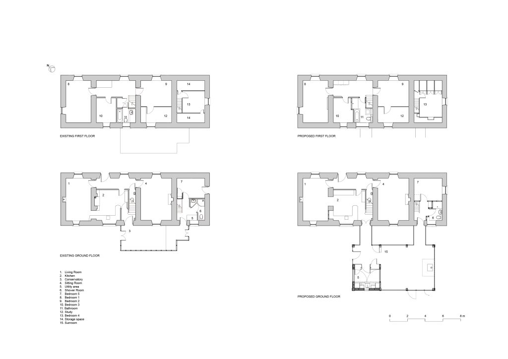 modern extension thatched cottage studio idir