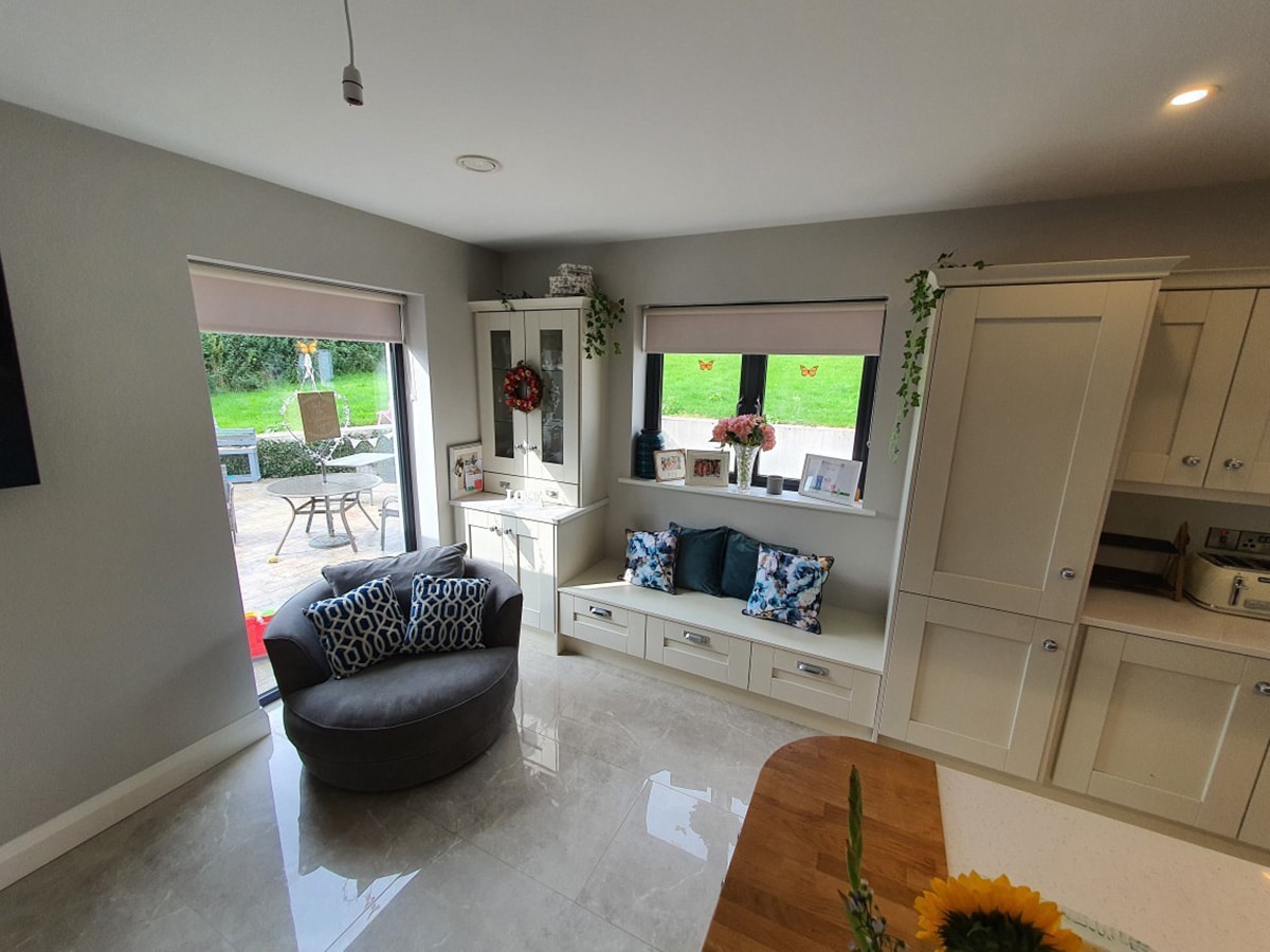 semi open plan kitchen